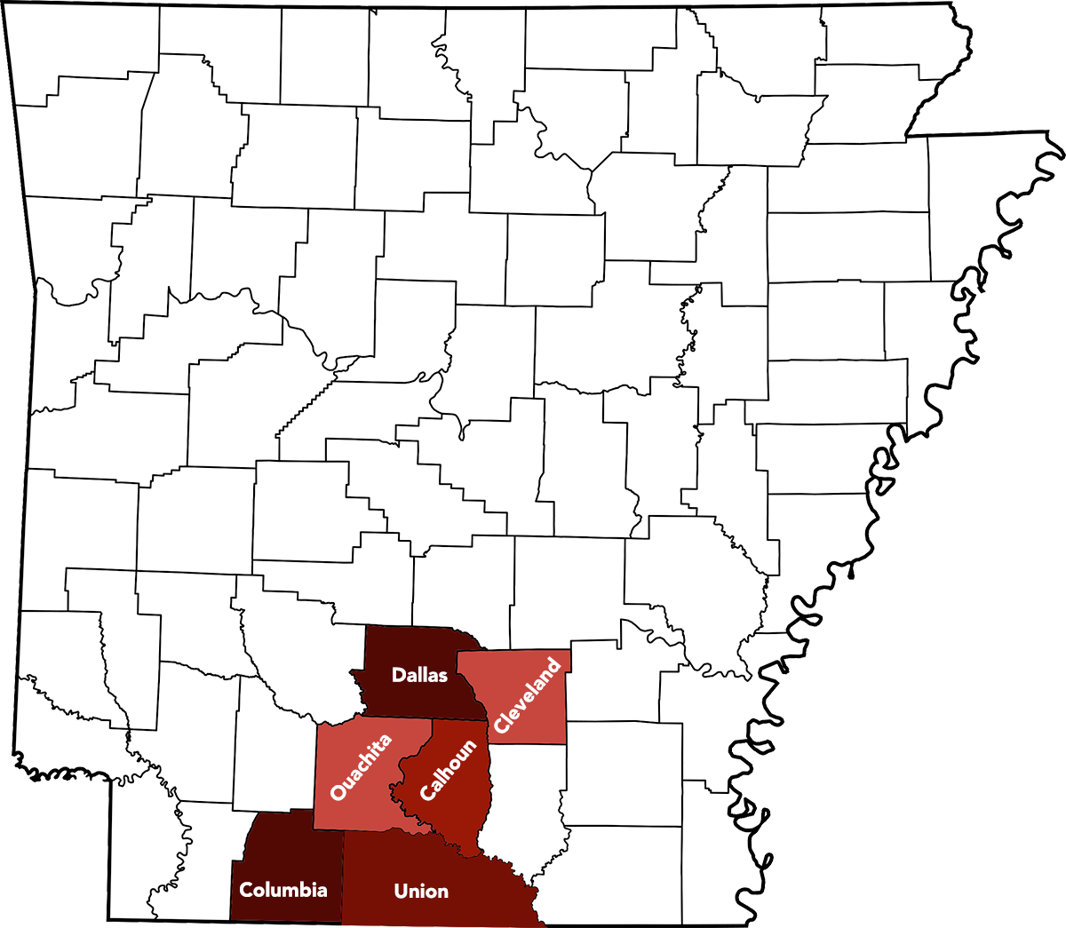 13th Judicial District map